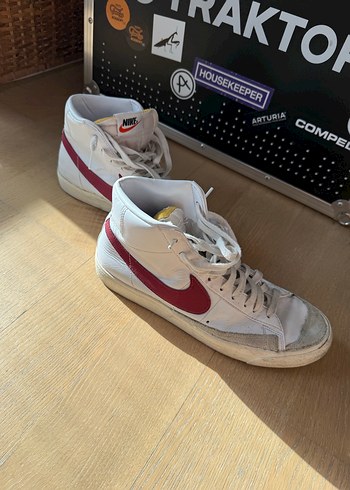 Nike Beyaz Erkek Spor Ayakkabısı Velcro - Görsel 6