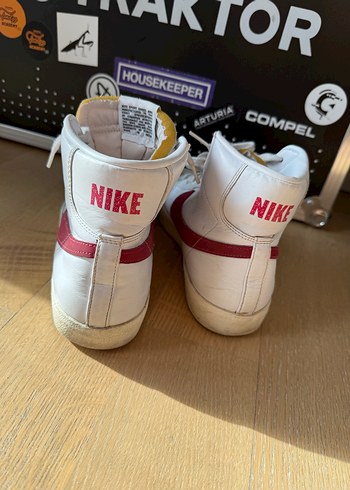 Nike Beyaz Erkek Spor Ayakkabısı Velcro - Görsel 4