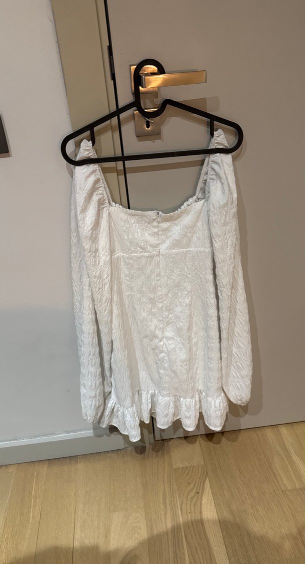 Dantel İşlemeli Beyaz Mini Bohem Elbise - Görsel 3