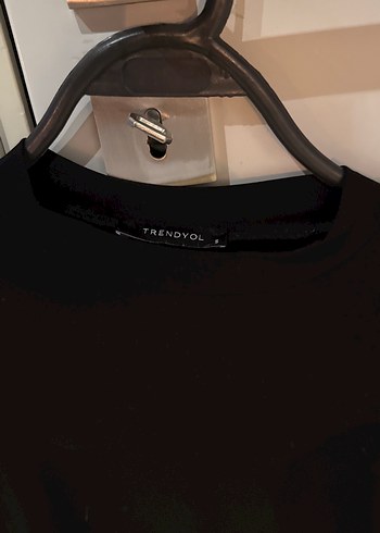 Kadın Siyah Süet Crop Top, Uzun Kollu - Görsel 2