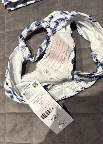 Mavi Desenli Strappy Bikini Takımı - Görsel 5