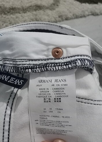 Armani jeans beyaz kot pantolon sıfır ayarında hiç bir sıkıntısı - Görsel 7