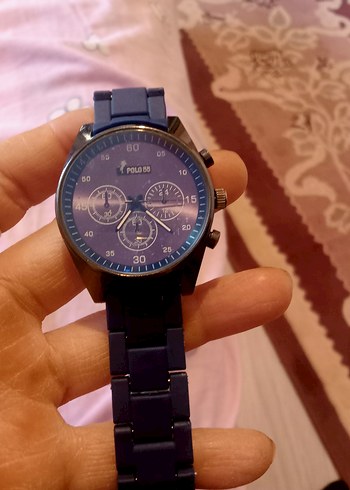 polo55 dekoratif kadran silikon kordon unisex kol saati çok az k - Görsel 5