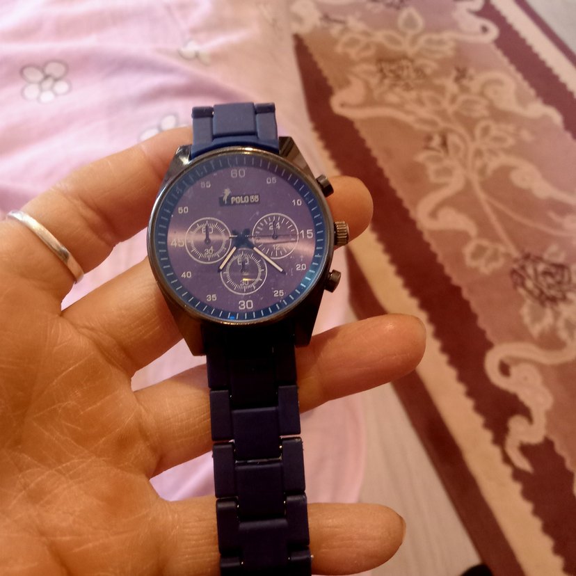 polo55 dekoratif kadran silikon kordon unisex kol saati çok az k - Görsel 5