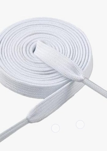 Beyaz Ayakkabı Bağcığı - Görsel 2