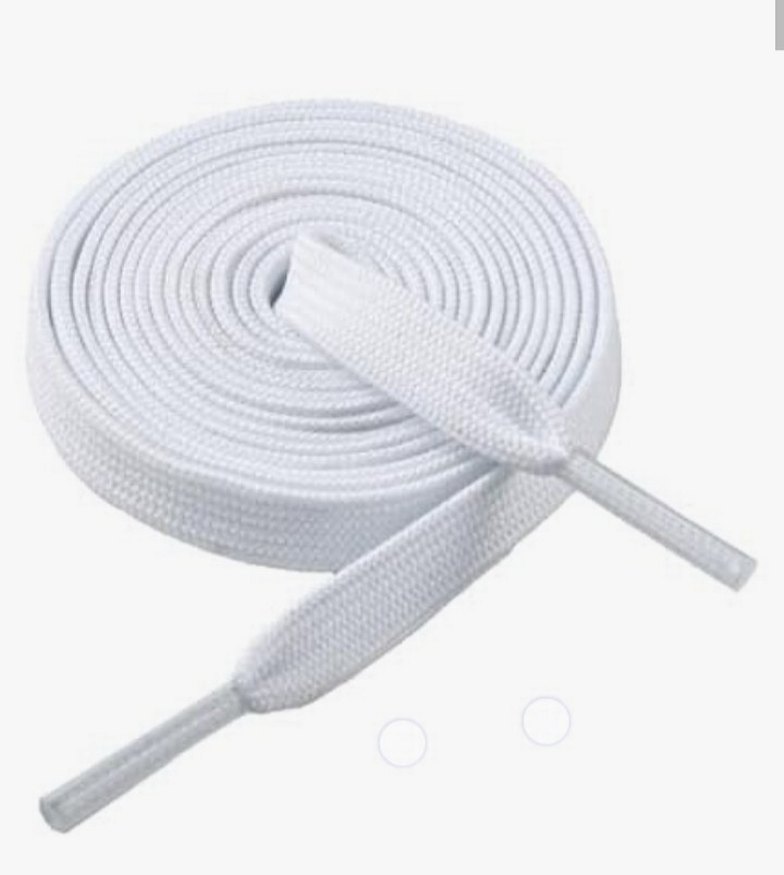 Beyaz Ayakkabı Bağcığı - Görsel 2