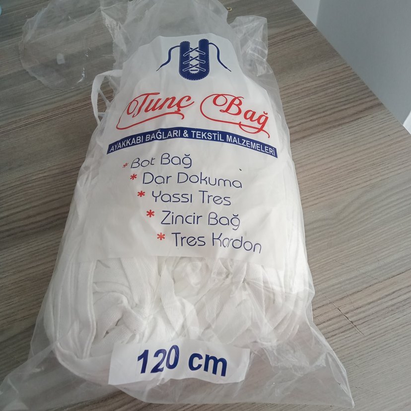 Beyaz Ayakkabı Bağcığı - Görsel 3