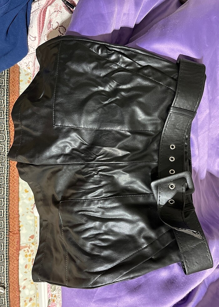 Deri şort - Görsel 3