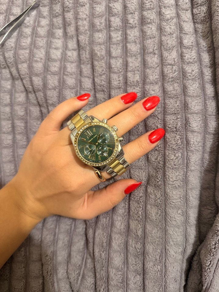 Michael Kors Kadın Altın Gri Klasik Saat - Görsel 3