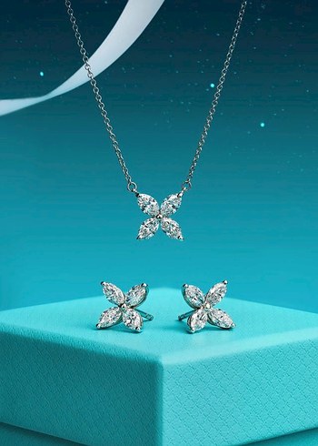 Anka Markiz 14 Ayar Beyaz Altın Kadın Pırlanta Kolye - Görsel 3