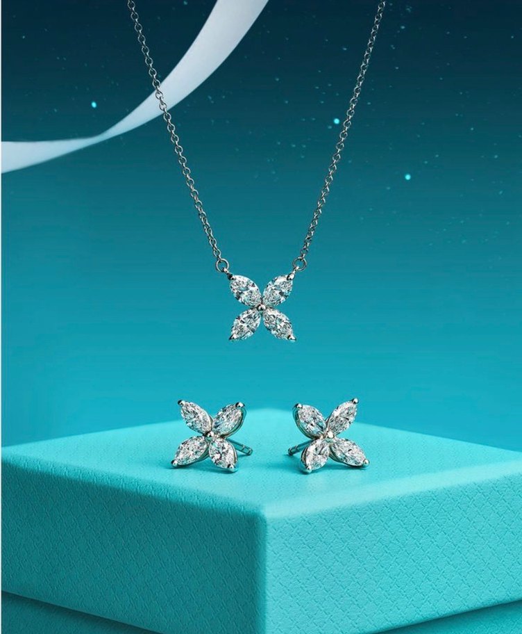 Anka Markiz 14 Ayar Beyaz Altın Kadın Pırlanta Kolye - Görsel 3