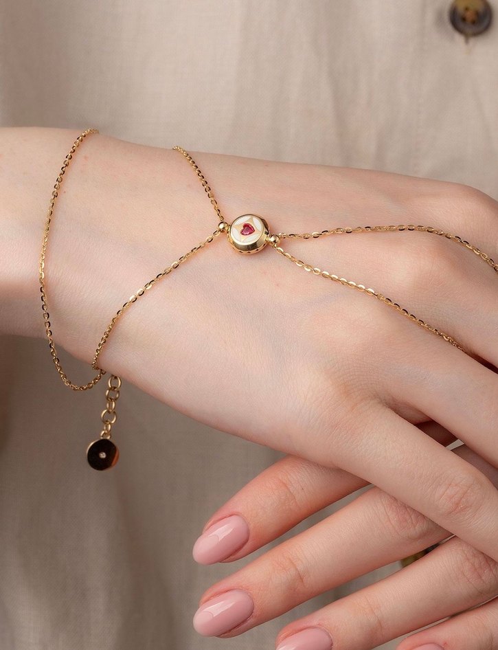 14 Ayar Altın Kalp şahmeran Cetaş - Görsel 2