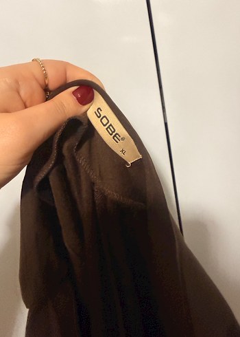 Kahverengi kumaş Pantolon - Görsel 4