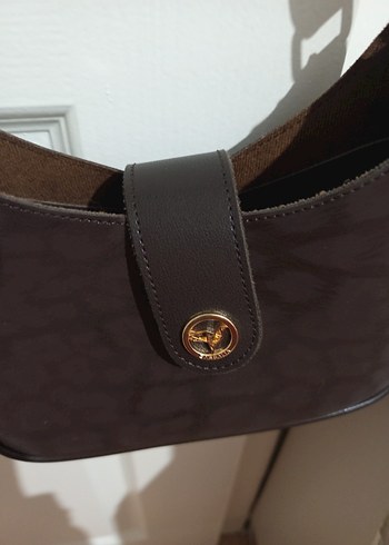 Klasik Kahverengi Deri Kadın Çanta - Görsel 2