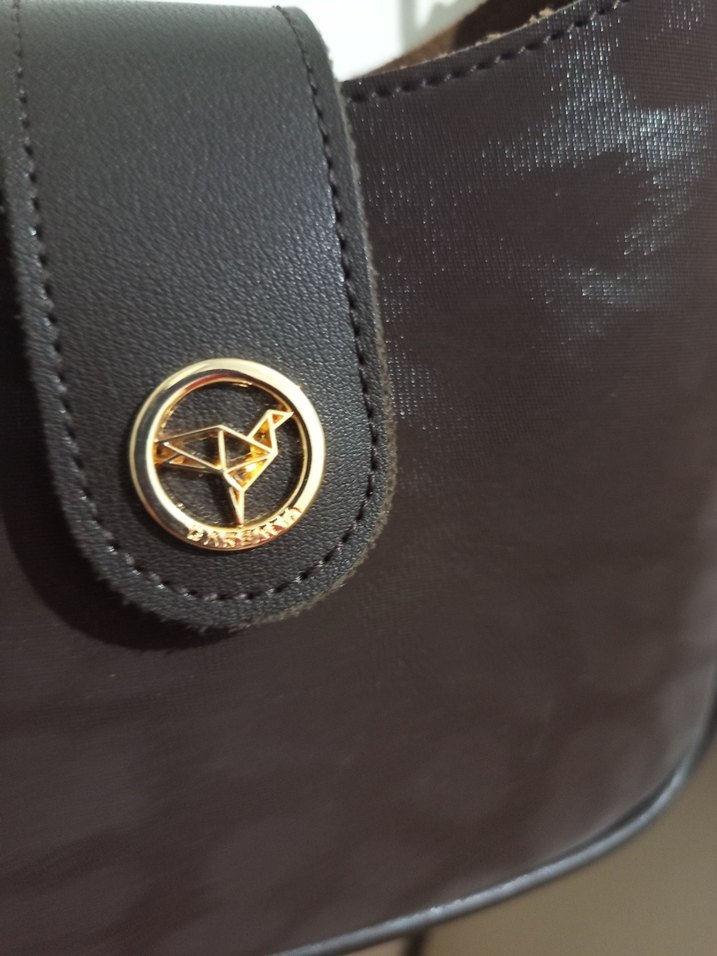 Klasik Kahverengi Deri Kadın Çanta - Görsel 4