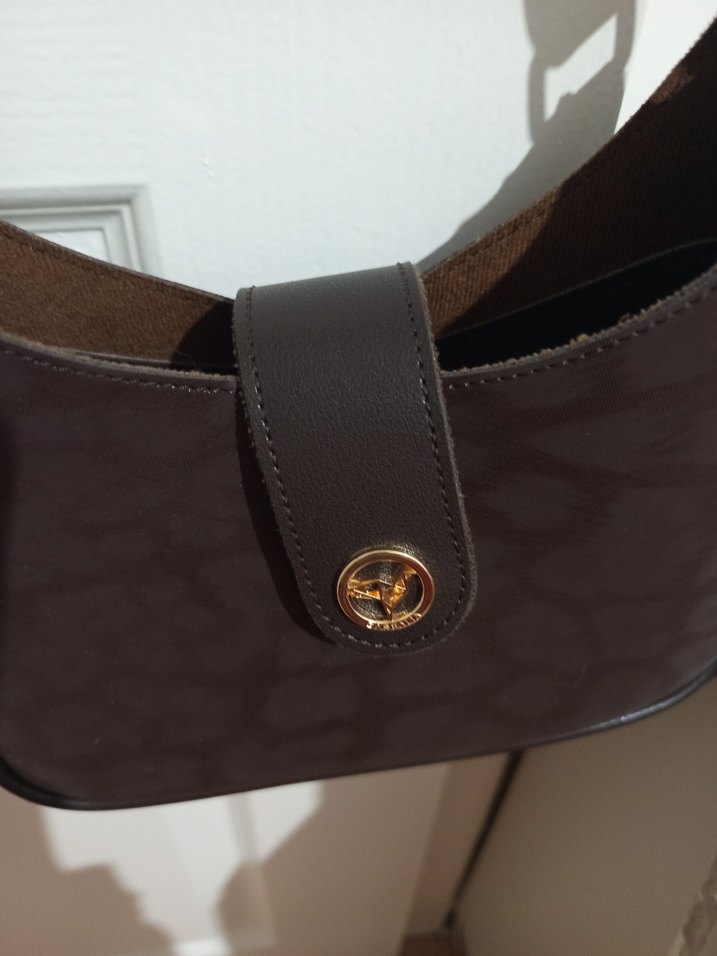 Klasik Kahverengi Deri Kadın Çanta - Görsel 2