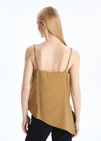 Bej Askılı Salaş Kadın Bluz - Görsel 2