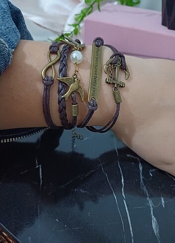 Çok Katmanlı Örgülü Bileklik - Görsel 2