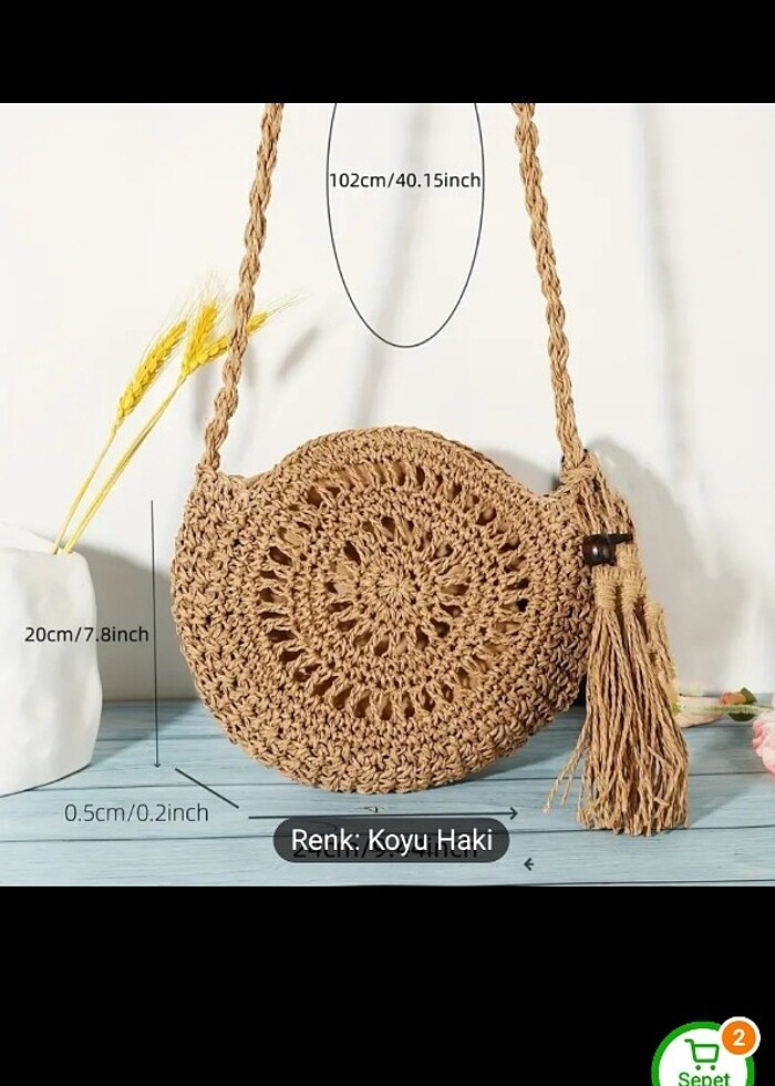 Sıfır Hasır Çanta  - Görsel 3