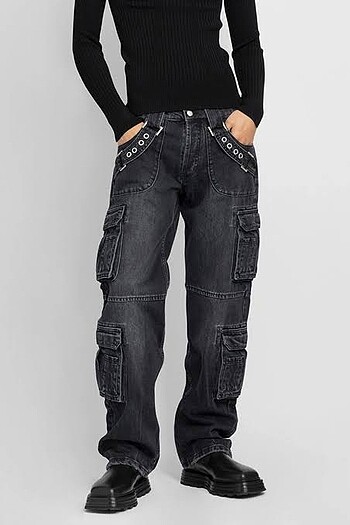 MISBHV Eyelet-Detail Jeans