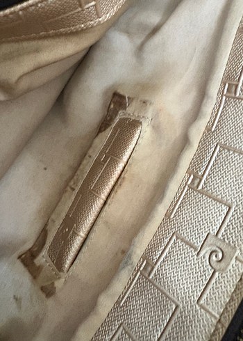 Pierre Cardin Bej Deri Kadın El Çantası