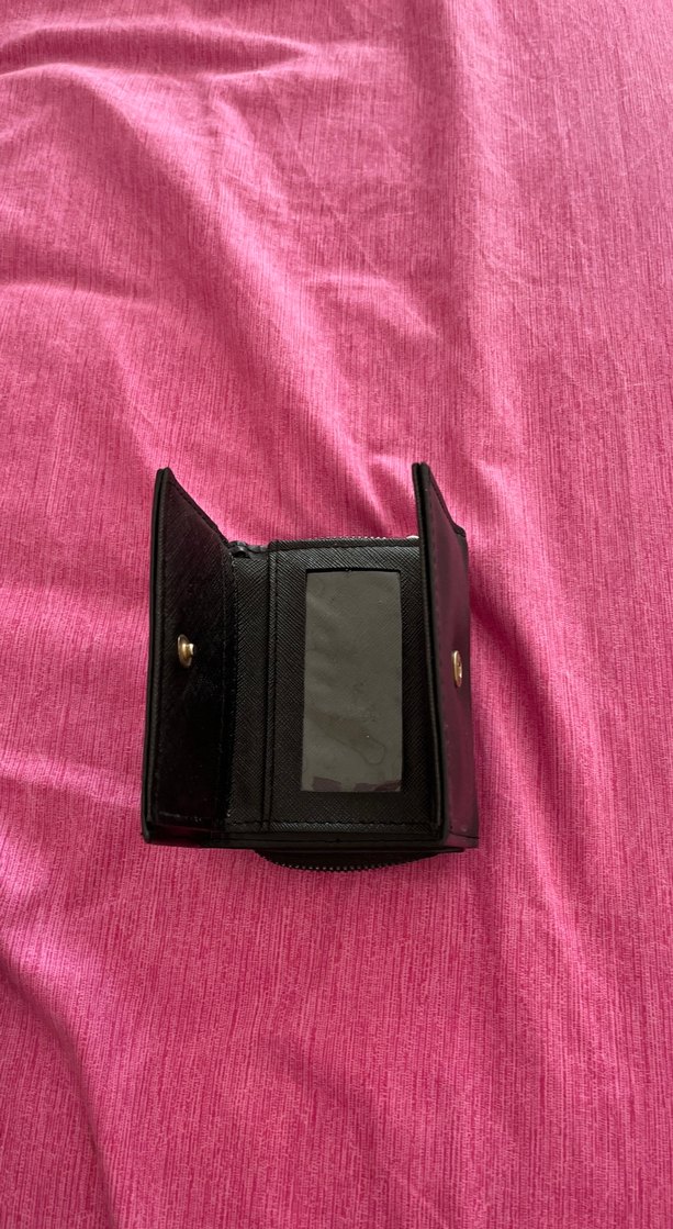 Prada Siyah Deri Fermuarlı Kadın Cüzdan - Görsel 4