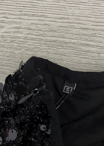 Kadın Siyah Payetli Pullu Mini Etek - Görsel 5