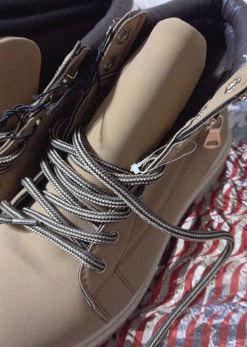 kahverengi Erkek  bayan Spor Ayakkabı Bağcığı 38 numara - Görsel 6