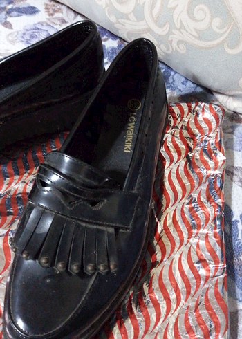 Siyah Tokalı Kadın Dolgu Topuklu Ayakkabı - Görsel 5