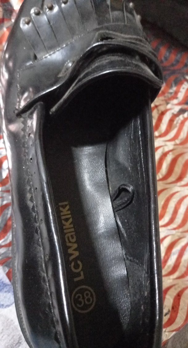 Siyah Tokalı Kadın Dolgu Topuklu Ayakkabı - Görsel 3