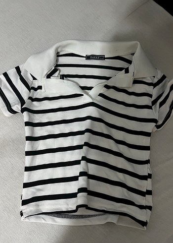 Siyah Çizgili Polo Tişört