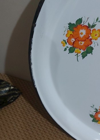 Büyük emaye sini - Görsel 4