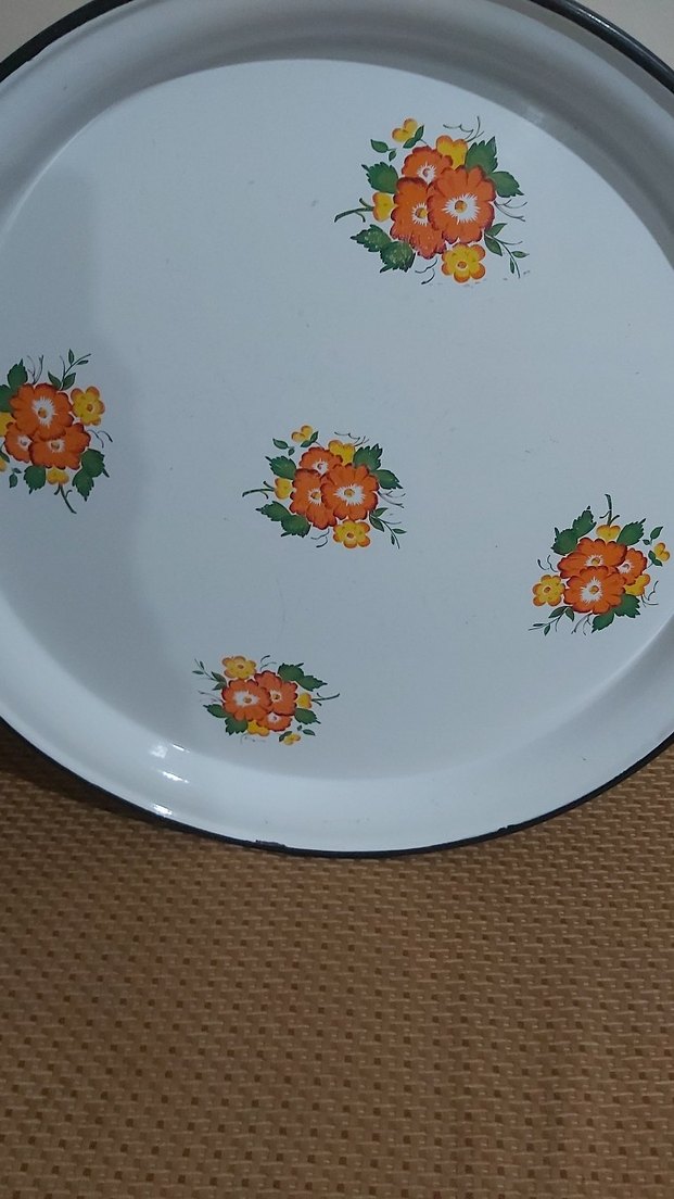 Büyük emaye sini - Görsel 5