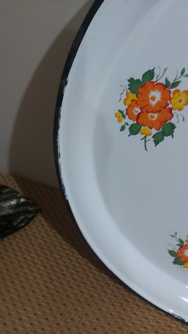 Büyük emaye sini - Görsel 4