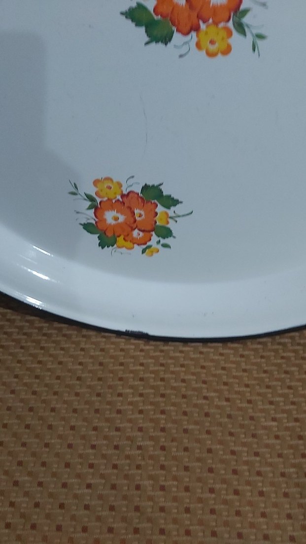 Büyük emaye sini - Görsel 2