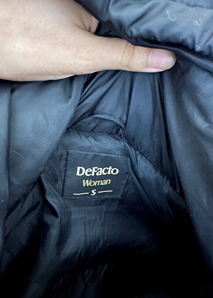 DeFacto Kadın Siyah mont - Görsel 4