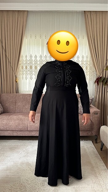 Tesettür siyah elbise