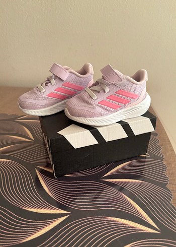 Kız Çocuk Pembe Cırt Cırtlı Spor Ayakkabı - Görsel 4