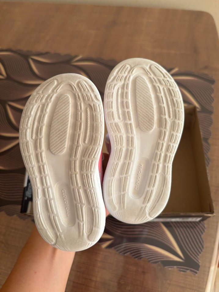 Kız Çocuk Pembe Cırt Cırtlı Spor Ayakkabı - Görsel 3