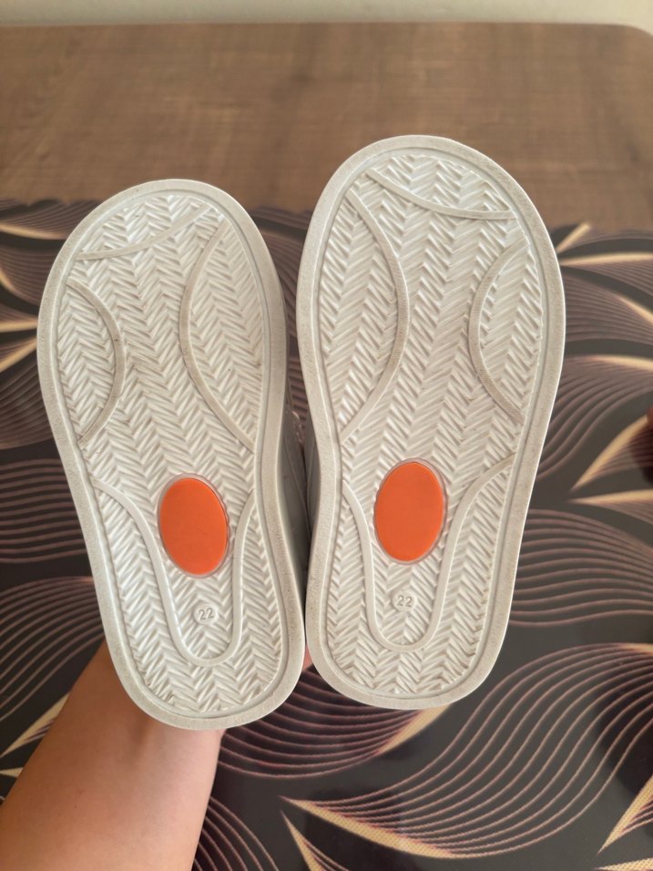 Beyaz Erkek Çocuk Spor Ayakkabı Velcro - Görsel 2