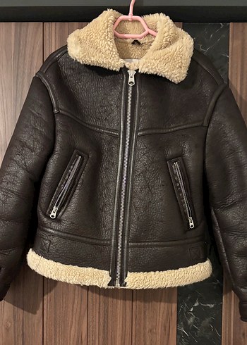 Kahverengi Kürklü Deri Kadın Ceket - Görsel 3