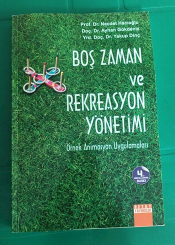 Boş Zaman ve Rekreasyon Yönetimi Kitabı