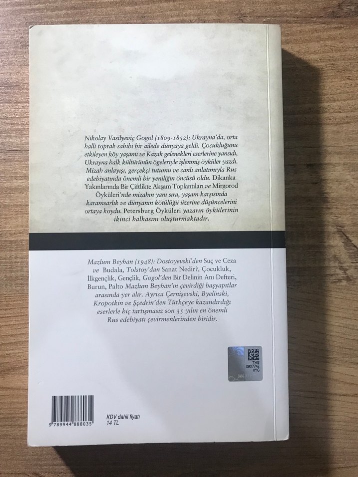 Nikolay Vasilyeviç Gogol - Bir Delinin Anı Defteri - Görsel 2