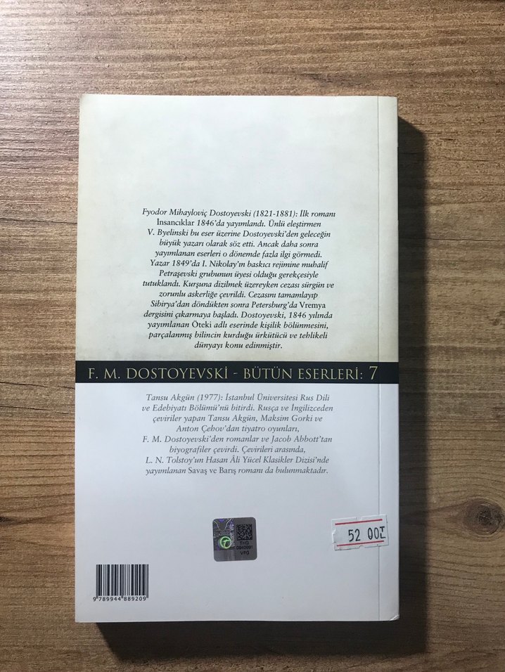 Öteki - Fyodor Mihayloviç Dostoyevski - Görsel 2