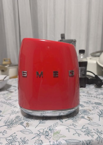 Kırmızı SMEG Kesme  Bıçak Seti ve standi - Görsel 7