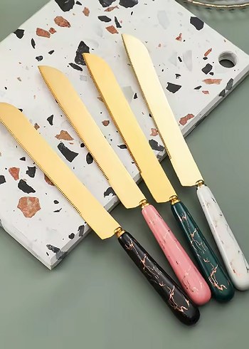 Pasta bıçağı + pasta kepçesi seti, kaliteli paslanmaz çelik. - Görsel 10