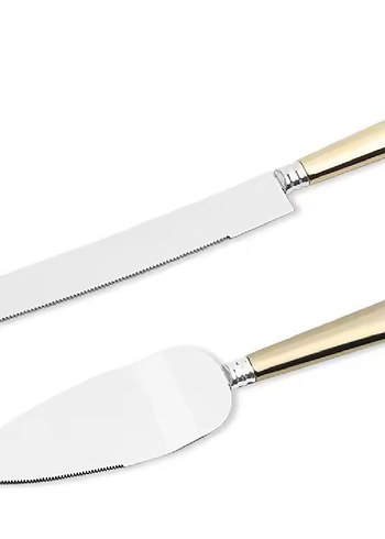 Pasta bıçağı + pasta kepçesi seti, kaliteli paslanmaz çelik. - Görsel 11