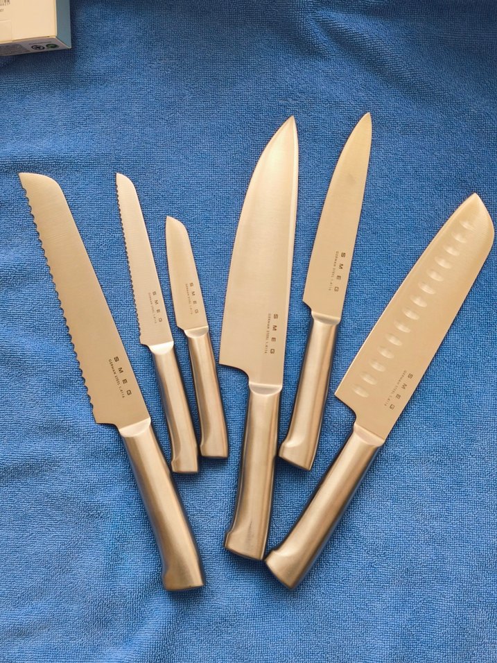 SMEG marka, Alman Çeliği 6 li bıçak seti. - Görsel 2