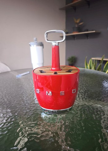 Kırmızı SMEG Bıçak standi - Görsel 2