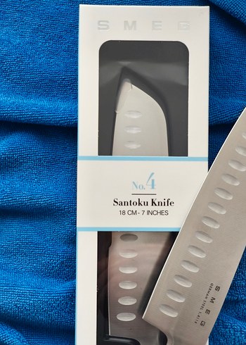 SMEG marka 18 cm Santoku Bıçağı Alman çeliği - Görsel 5